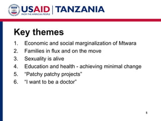 ‘Falling Through the Cracks’ Adolescent Girls in Tanzania Insights from Mtwara