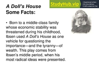 A Doll's House: During Reading - ppt download
