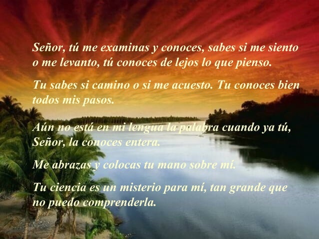 A donde ire lejos de ti... salmos 138 y 139