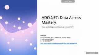 ADONET - Data - Access - Mastery29. pptx | PPTX