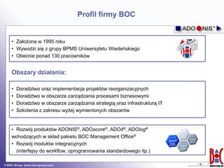System ADONIS - prezentacja | PDF