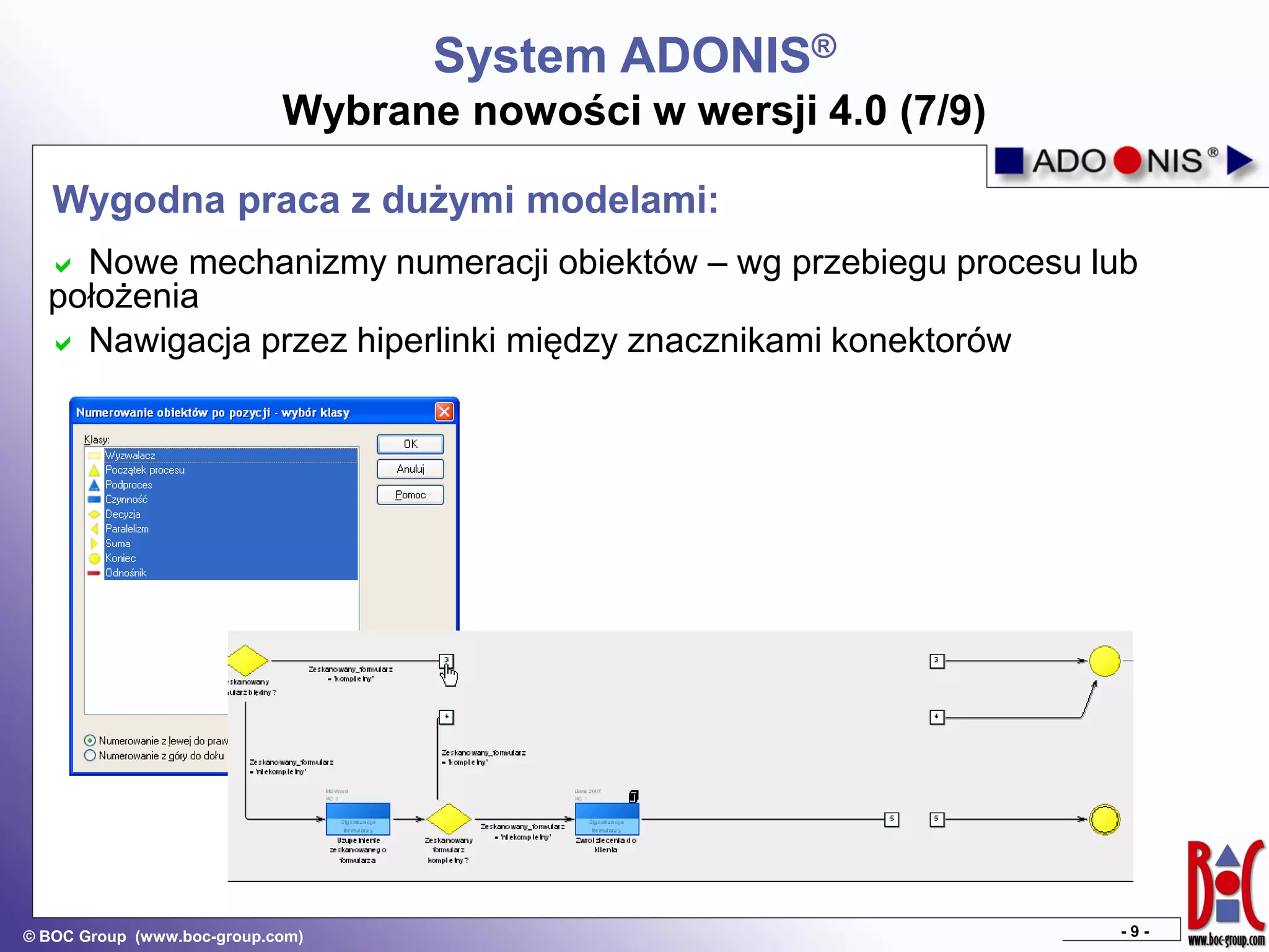 ADONIS 4.0 - prezentacja nowych funkcji | PDF