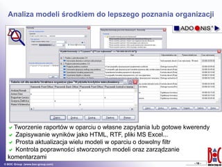 ADONIS 4.0 - prezentacja nowych funkcji | PDF