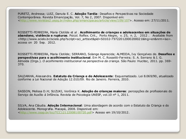 Adocao tardia monografia