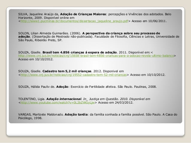 Adocao tardia monografia