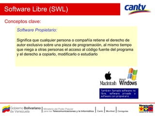 Swl Software Adopcion De Software Libre Swl Cantv | PPT