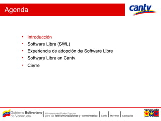 Swl Software Adopcion De Software Libre Swl Cantv | PPT