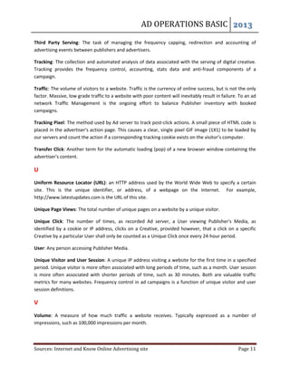 Ad operations dictionary | PDF