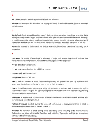 Ad operations dictionary | PDF