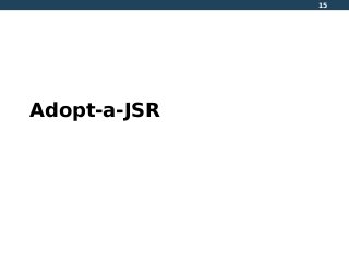15
Adopt-a-JSR
 