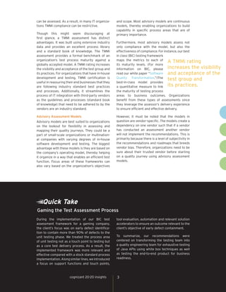 Adopting the Right Software Test Maturity Assessment Model | PDF