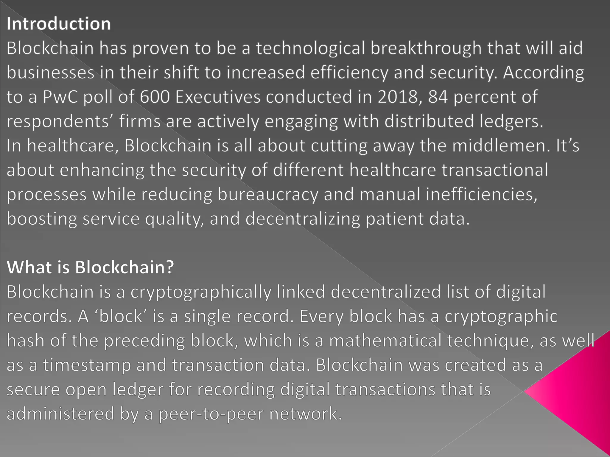 Adopting Blockchain in Healthcare to solve complex data issues & improve customer experience