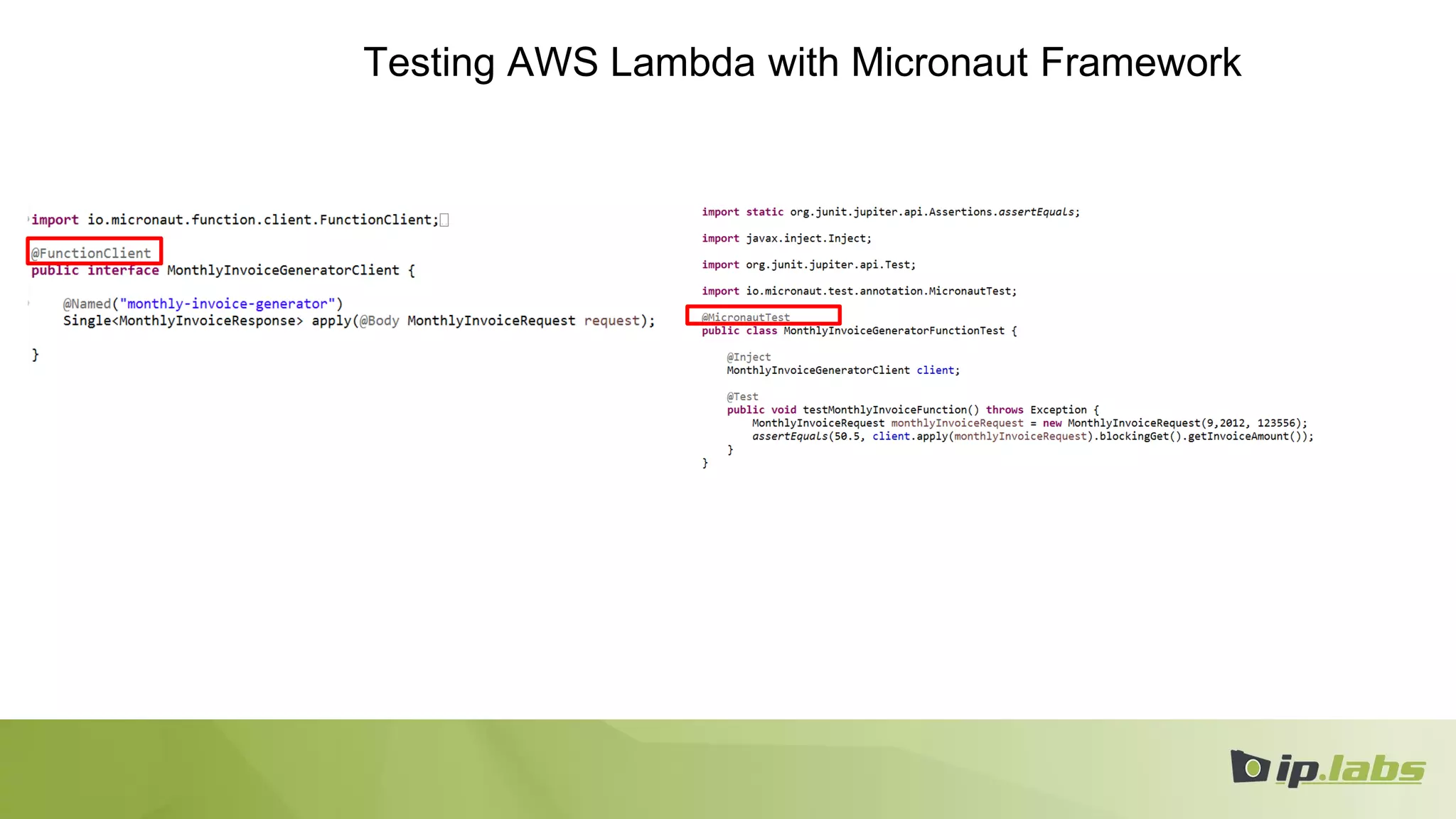 Testing AWS Lambda with Micronaut Framework
 