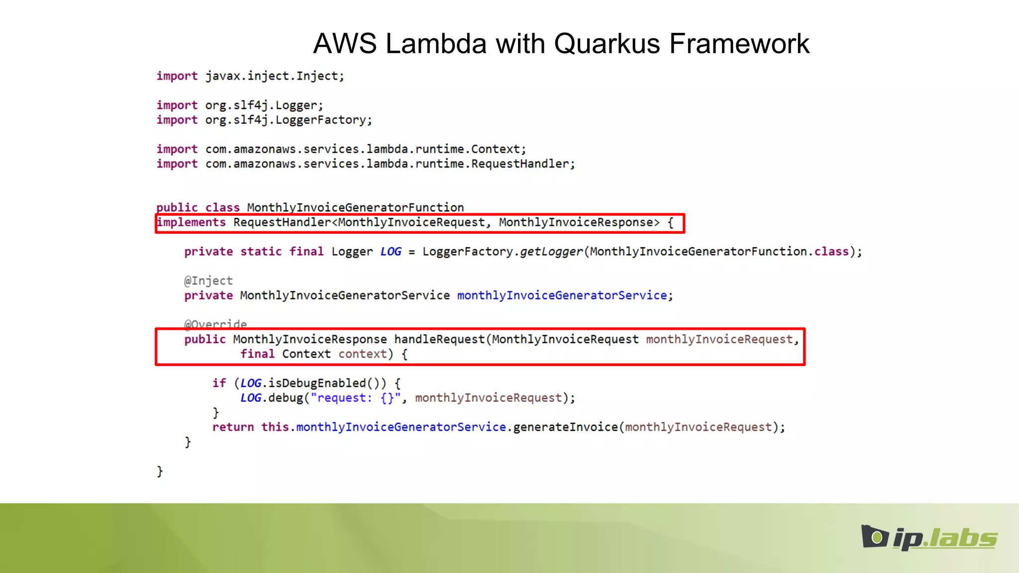 AWS Lambda with Quarkus Framework
 