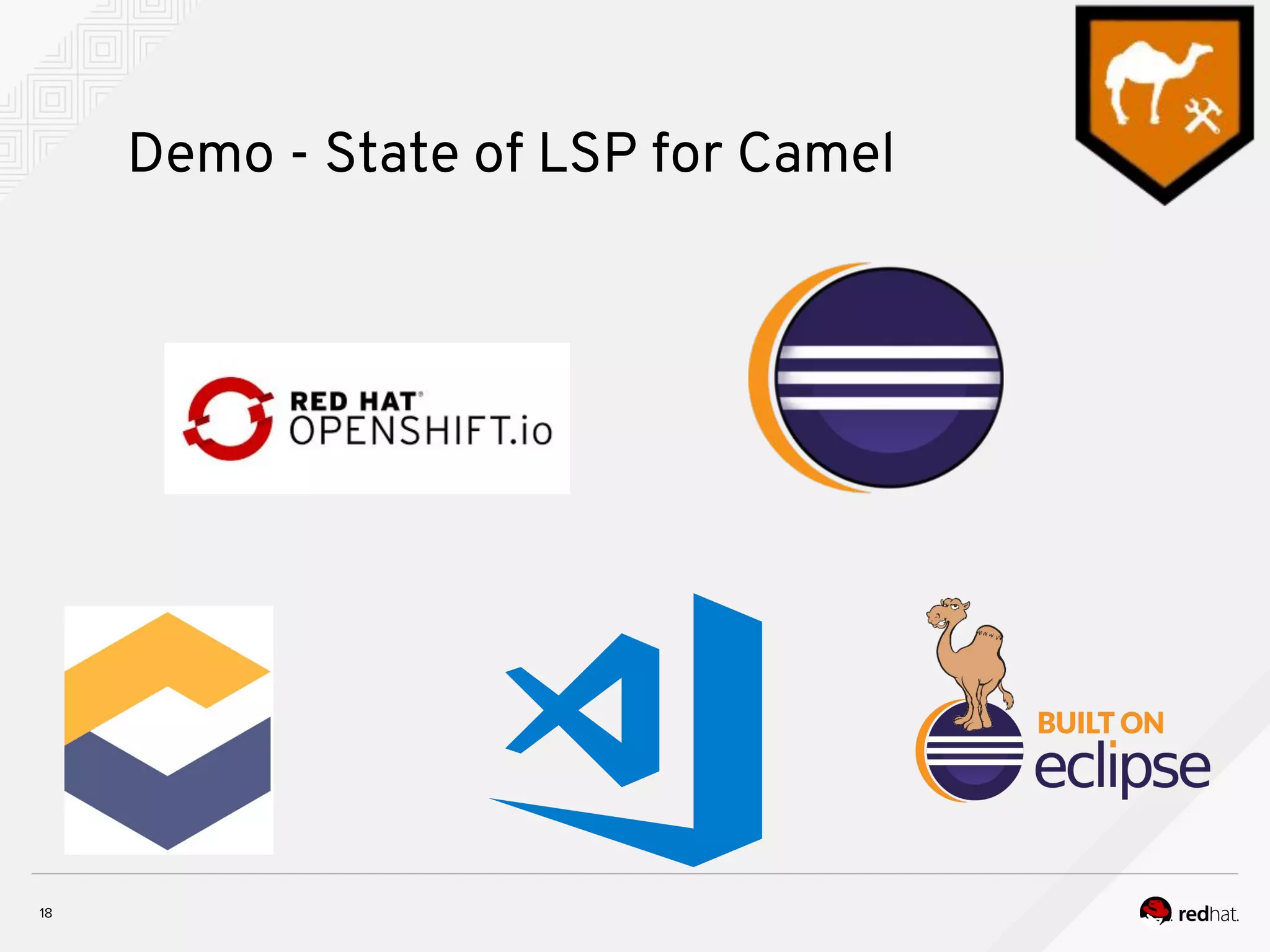 Demo - State of LSP for Camel 