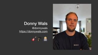 Donny Wals
@donnywals

https://donnywals.com

🎸 🎓 #
 