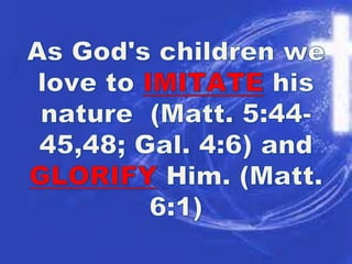 Adoption- Being made Children of God