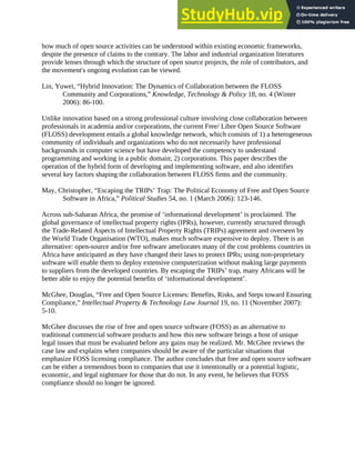 Adoption And Use Of Open Source Software Preliminary Literature Review ...
