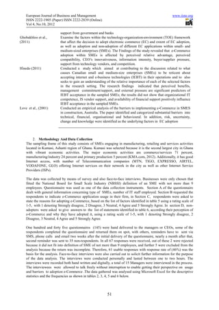 Adoption of e commerce solutions in small and medium-sized enterprises ...