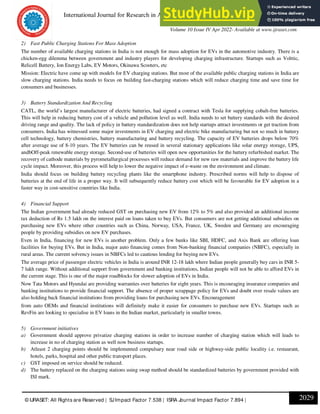 Adoption Of Electrical Vehicles In India | PDF