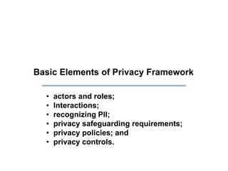 Mapping a Privacy Framework to  a Reference Model of Learning Analytics Slide 4