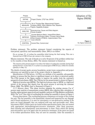 Adoption Of Six Sigma DMAIC To Reduce Cost Of Poor Quality | PDF