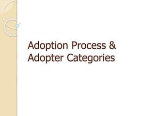 Adoption Process &
Adopter Categories
 