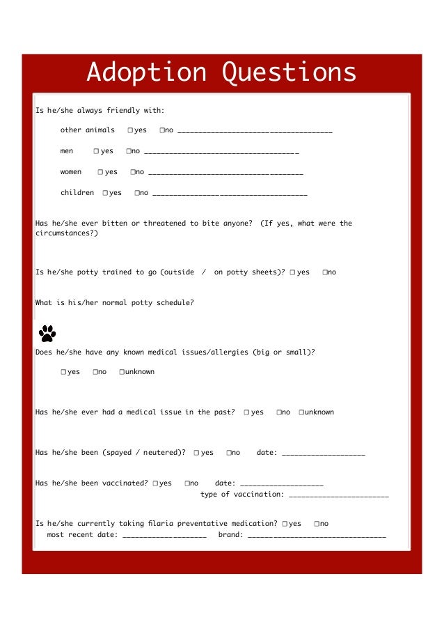 Adoption questions