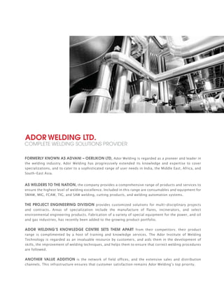 Ador group brochure