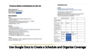 Use Google Docs to Create a Schedule and Organize Coverage
 