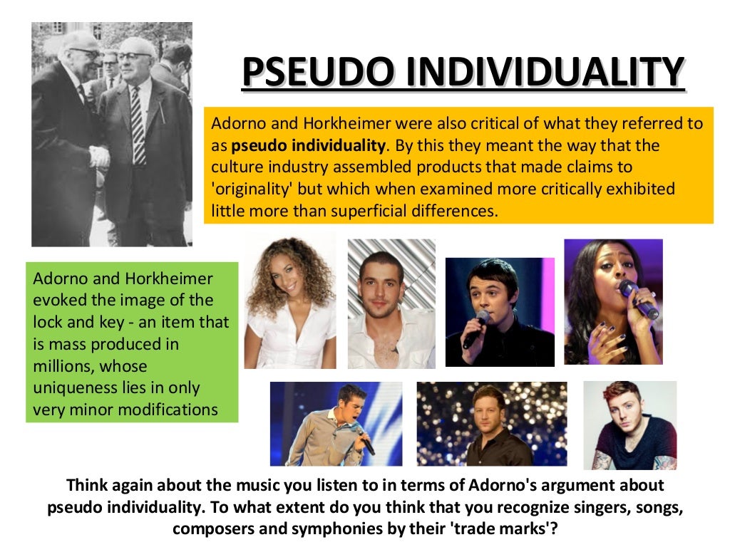 Adorno and Horkheimer The Culture Industry