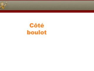 Côté
boulot
 