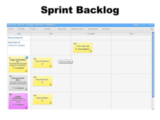 Sprint Backlog
 