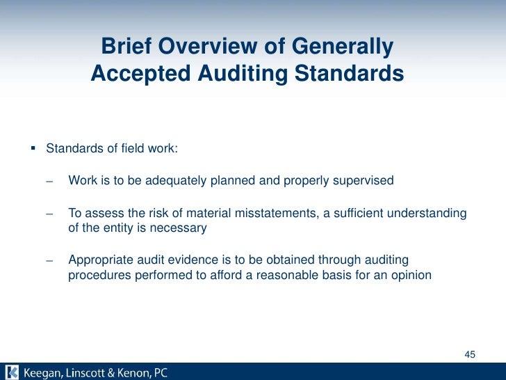 generally accepted auditing principles generally accepted auditing principles