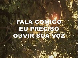 A doçura do teu falar  