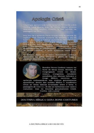 48




A DOUTRINA BÍBLICA DO USO DO VÉU
 