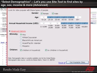 A Few Examples of Web Sites found to be Effective that ADP Digital Campaign Managers “Push” Dealer Ads into:chevyreviews.comchevytrader.comclassiccar.comclassyauto.comclubavalanche.comcnn.comcobaltss.comcoloradofans.comconceptcars.autoblog.comconceptcarz.comconsumer-engine.comcorvetteforum.comcoupes.autoblog.comcrashtest.comcredit-union-4u.comcreditunionaccess.comcreditunionsonline.comdb.theautochannel.comdealerrater.comdealsonwheels.comdesktopmachine.comdieseltruckresource.comdigi-go.bizdiscount-tires-online.comdomesticsale.comedmunds.comexcite.comf150online.com4