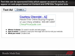  Relevance of ad text