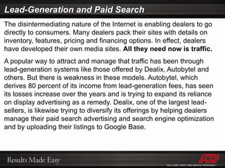 ADP creates Deep-Links connected to Advertised URL’s that point to Inventory Pre-Sorts for model specific campaigns that our Campaign Managers set upKeyword, Content and Site Targeted Digital Advertising Campaigns drive traffic to “Deep Links” that go directly into specialized content within full featured web sites that are set up o be specifically and directly relevant to the Ad’s message that captured the customer’s attention.www.Chevrolet-Silverado.com