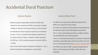 ADP and PDPH for obstetrics Anaesthesiology pptx | PPTX