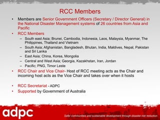 Pakistan Rcc 2 About ADPC | PPT