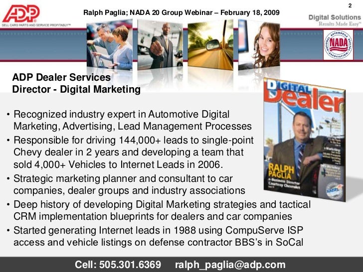 ADP Dealer Services Digital Advertising Solutions for Car Dealers Pre…