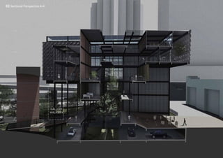 GALLERY
WALKWAY
02 Sectional Perspective A-A’
 