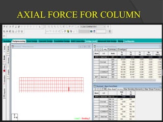 AXIAL FORCE FOR COLUMN
 