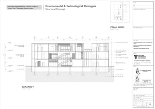 Proposed Development of Cultural Centre at
Taman Tasik Titiwangsa, Kuala Lumpur
Environmental & Technological Strategies
Structural Concept
 
