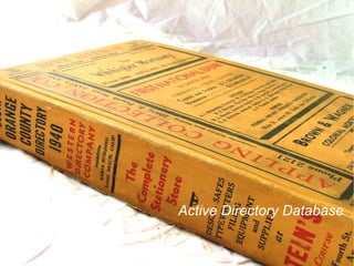 Active Directory Database
 