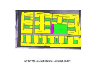 LAY OUT FOR LIG + MIG HOUSING – AVISHKAR COLONY
 