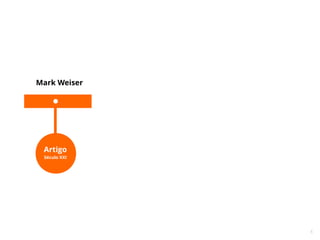 6
Mark Weiser
Artigo
Século XXI
 