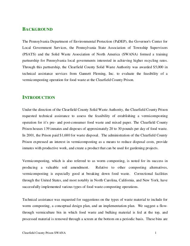Healthy Eating Essays By Apa Format Sample Essay Paper also Persuasive Essay Samples High School Feasibility Of A Vermicomposting Operation For Food Waste At The Clea Essay In English