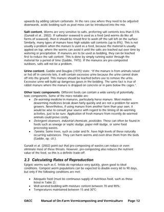 Manual of On-Farm Vermicomposting and Vermiculture | PDF